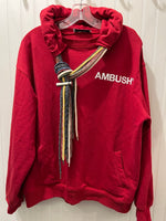 RED AMBUSH (RETAIL $500) Japanese Hoodie top, M-L