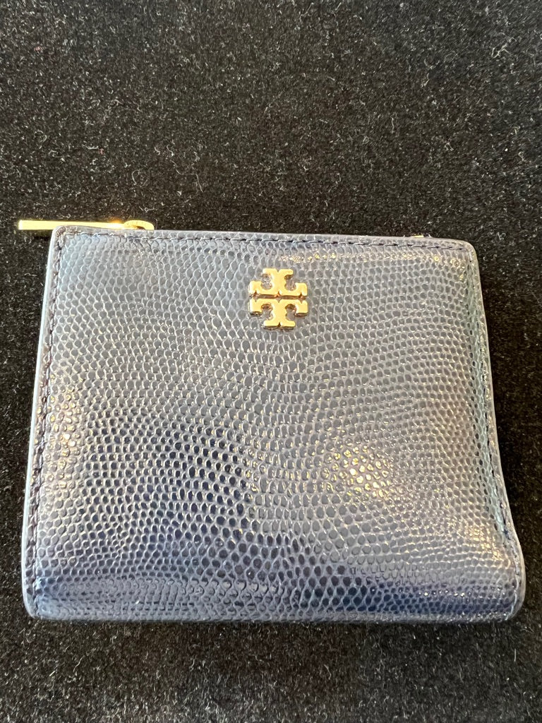 Navy Tory Burch Small zip wallet, Small