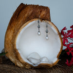 White STERLING 925 Pearl/silver earring, HANDMADE