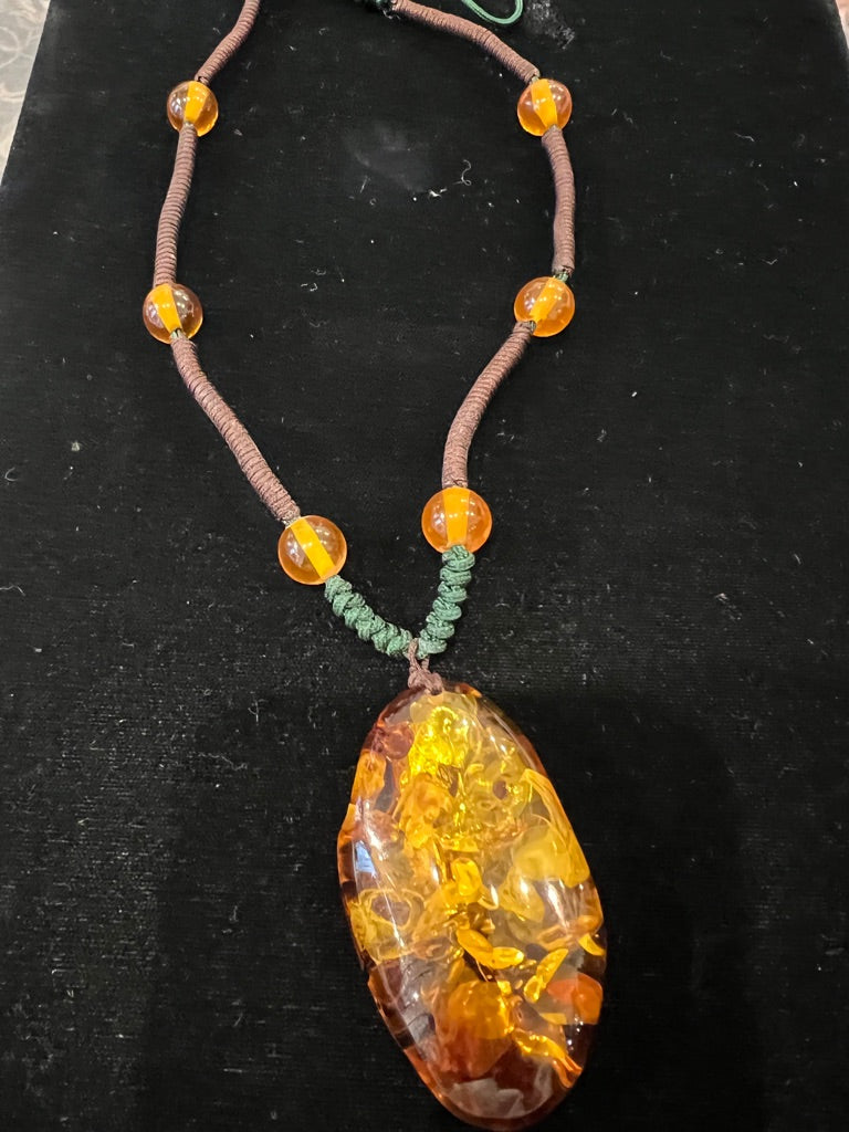 Amber Amber stone necklace